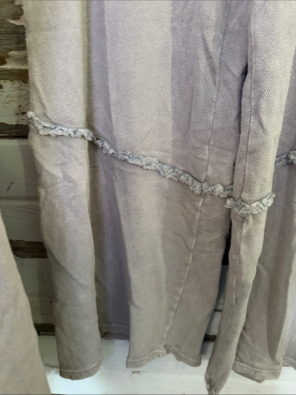 Easel Boho Wide Leg Pants and shirt in Faded Taupe with Patch Pocket new - Picture 8 of 15